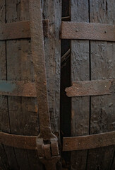 background of old barrel buoy