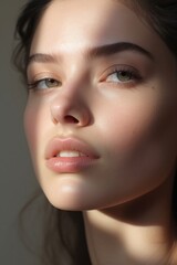 Fototapeta premium Skin portrait adult woman.