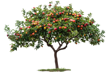 Fruit tree isolated on transparent background