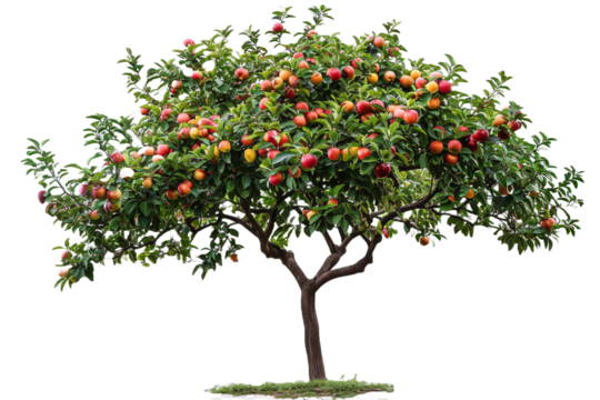 Fruit tree isolated on transparent background