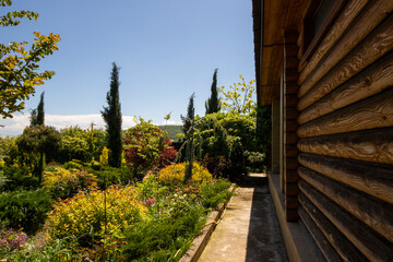 Obraz premium Garden in house yard