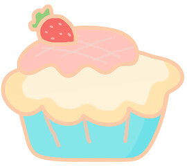 cupcake with cherry