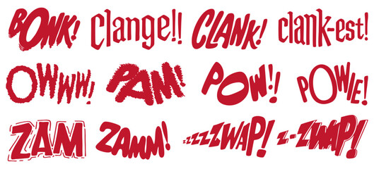 interjection and expression cartoon bundle