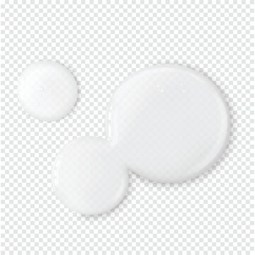 Serum with ceramides skin care drops smear realistic vector illustration. Beauty treatment texture macro