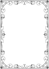 Vintage frame, classic corner Photo frames for decorating greeting cards