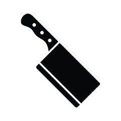 butcher knife icon vector design template simple and clean