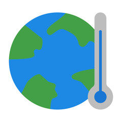 Global Warming Flat icon