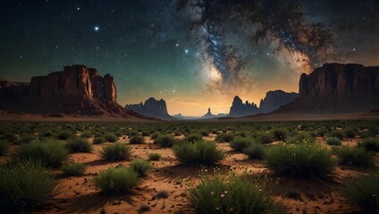 Obraz premium A fragile oasis in the vast cosmos, teeming with life ai_generated