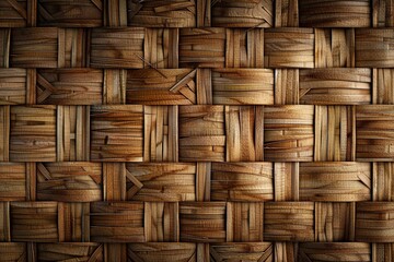Wicker basket texture background. Bamboo weave texture. Bamboo weave texture background. Generative ai
