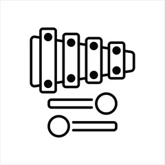 Xylophone vector icon