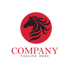 Horse logo head