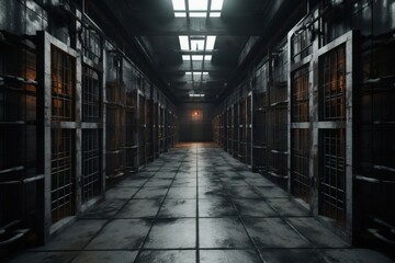 Obraz premium Prison indoors.
