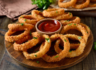 Delicious onion rings