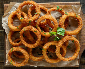 Homemade onion rings