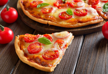 Piece of pizza Margherita