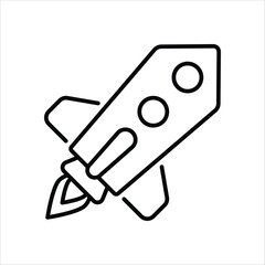 Rocket vector icon