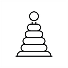 Pyramid vector icon