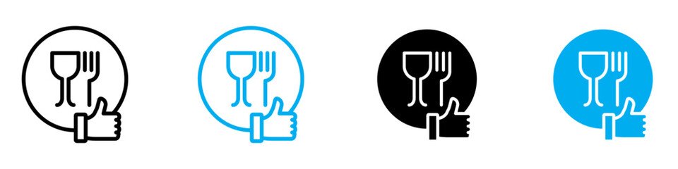 Fototapeta premium Good food icon vector set collection for web