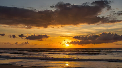 Obraz premium The sun set