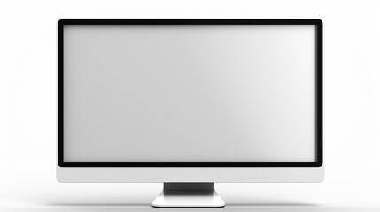 Fototapeta premium Computer screen Laptop with blank screen. Simple design