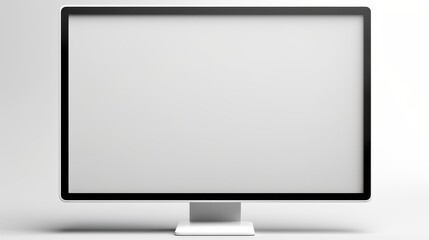 Fototapeta premium Computer screen Laptop with blank screen. Simple design