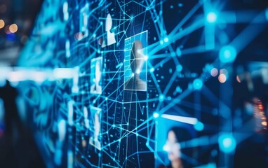 In a futuristic workforce, internal communication evolves to integrate email, chat, video calls, and file sharing for seamless remote collaboration