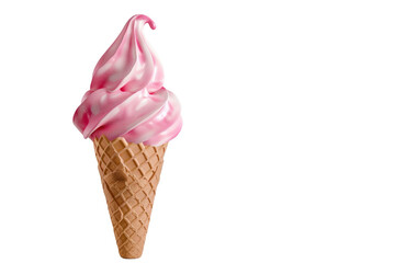 Ice cream scoop isolated on transparent background