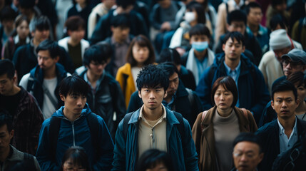 Asian crowd