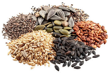Ingredient seed isolated on transparent background