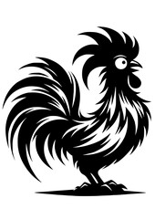 Chicken svg hand drawn, chicken svg, rooster svg, chicken svg funny, crazy chicken svg, chicken whisper svg, chicken clipart, Chicken Silhouette, Crazy animal, Farmlife SVG, JPG, PNG