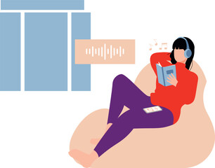 Boy and girl podcasting online.