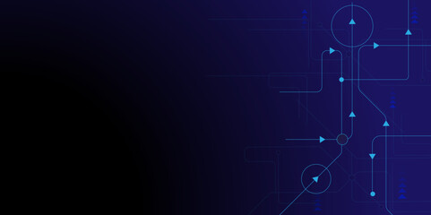 Vectors Global network connection and communication technology concept design. Abstract minimalistic background with digital lines and dots connection. 