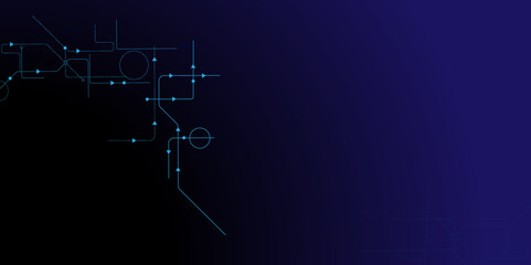 Vectors Global network connection and communication technology concept design. Abstract minimalistic background with digital lines and dots connection. 