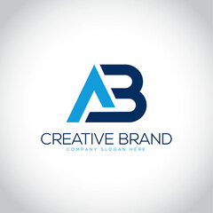 Fototapeta premium AB, BA, A, B, Abstract Letters Logo for company and Brand.