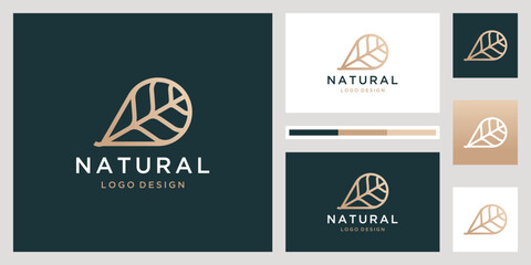 Abstract floral with root icon set vector logo template, elegant and luxury concept vector illustration