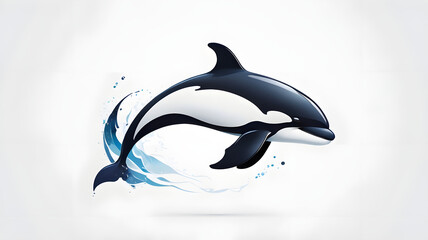 Obraz premium dolphin jumping in water