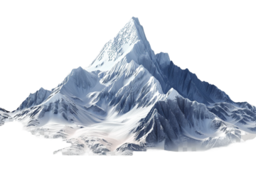 Mountains isolated on transparent background
