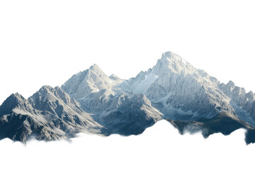 Fototapeta premium Mountains isolated on transparent background