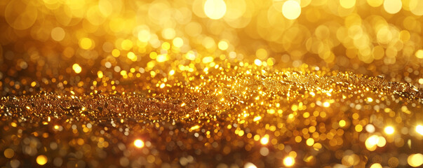 golden christmas lights