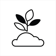 Sprout vector icon
