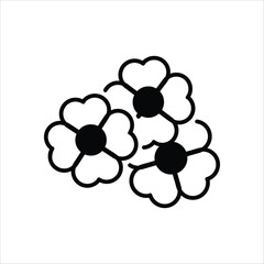 Flower vector icon