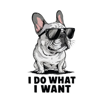 dog and illustration  t-shirt design