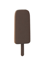 ice cream isolated on white