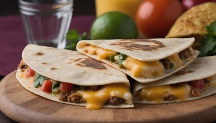 Mexican Food Exploring Quesadillas Captivating Images for Your Design Work