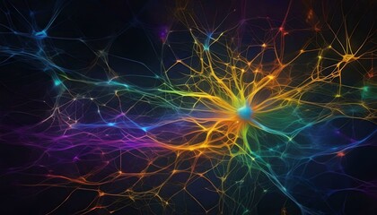 Fototapeta premium abstract background with glowing lights