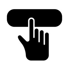 Obraz premium Donate Button glyph icon