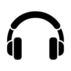 Headphones glyph icon