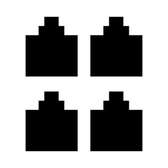 Network hub glyph icon