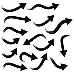 Arrows set of  black icons. Arrow icon. Arrow vector collection. Arrow. Arrow icon. Cursor. Modern simple arrows, Arrow vector collection. 