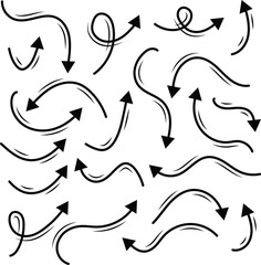 Arrows set of  black icons. Arrow icon. Arrow vector collection. Arrow. Arrow icon. Cursor. Modern simple arrows, Arrow vector collection. 